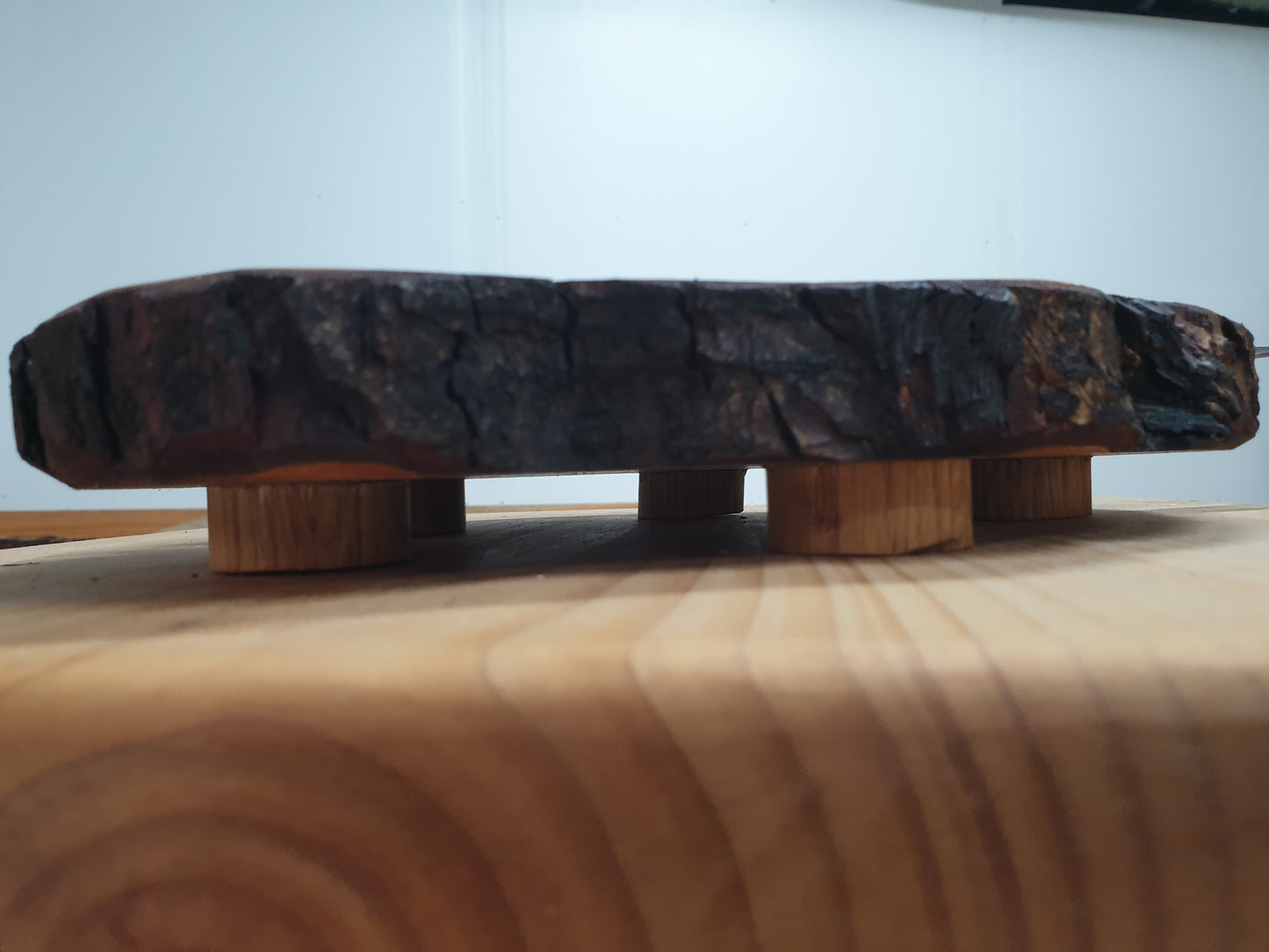 Unique Wooden Log Ring Table Centrepieces With Raised Feet