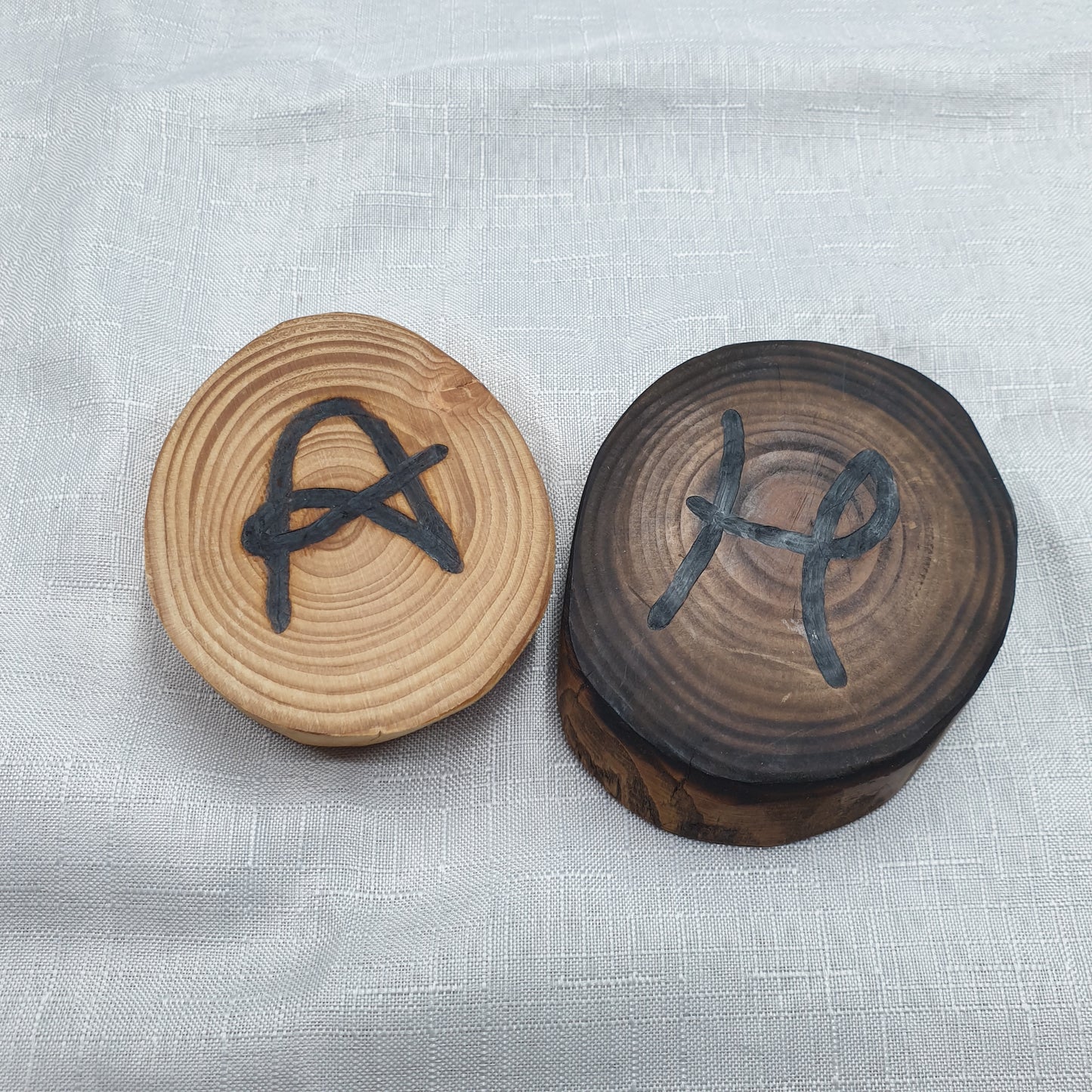 Engraved Log Ring Coaster