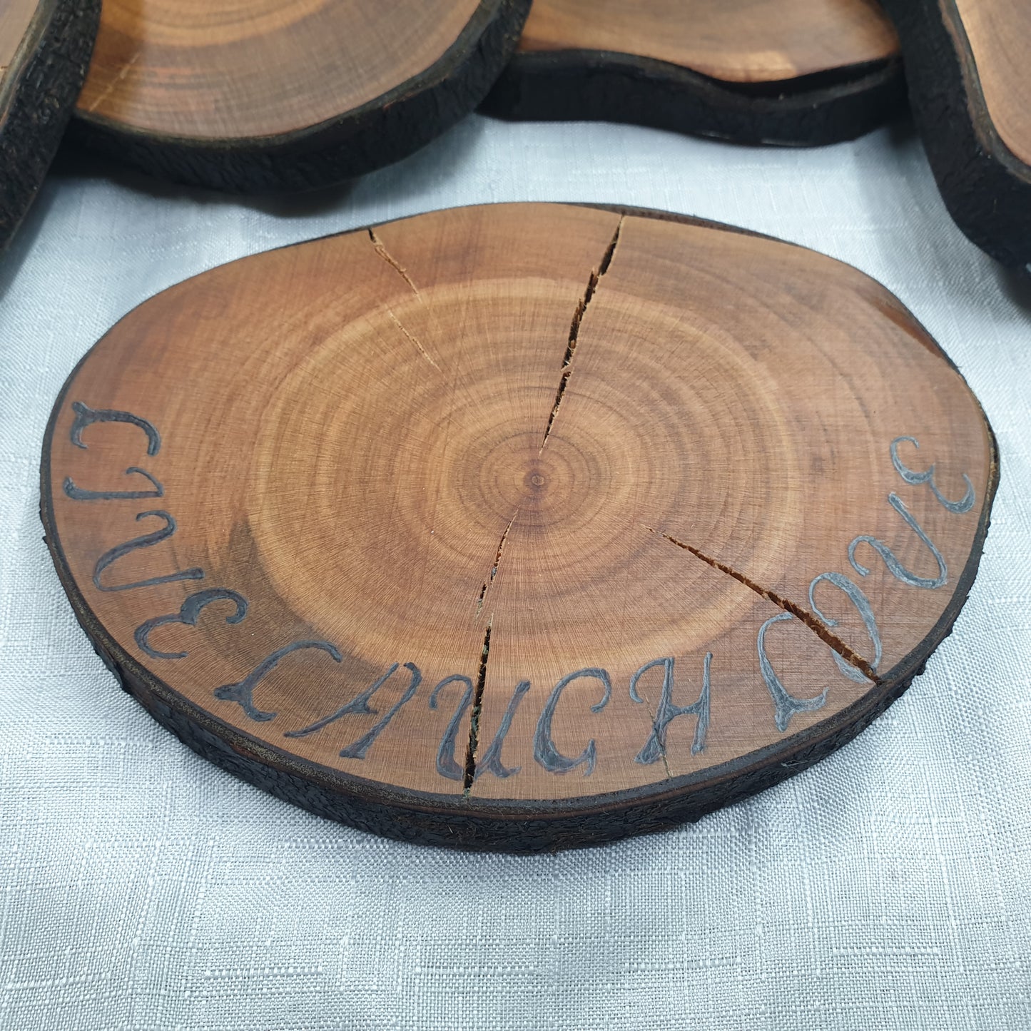 Wild Cherry Log Slices/Wooden Coasters