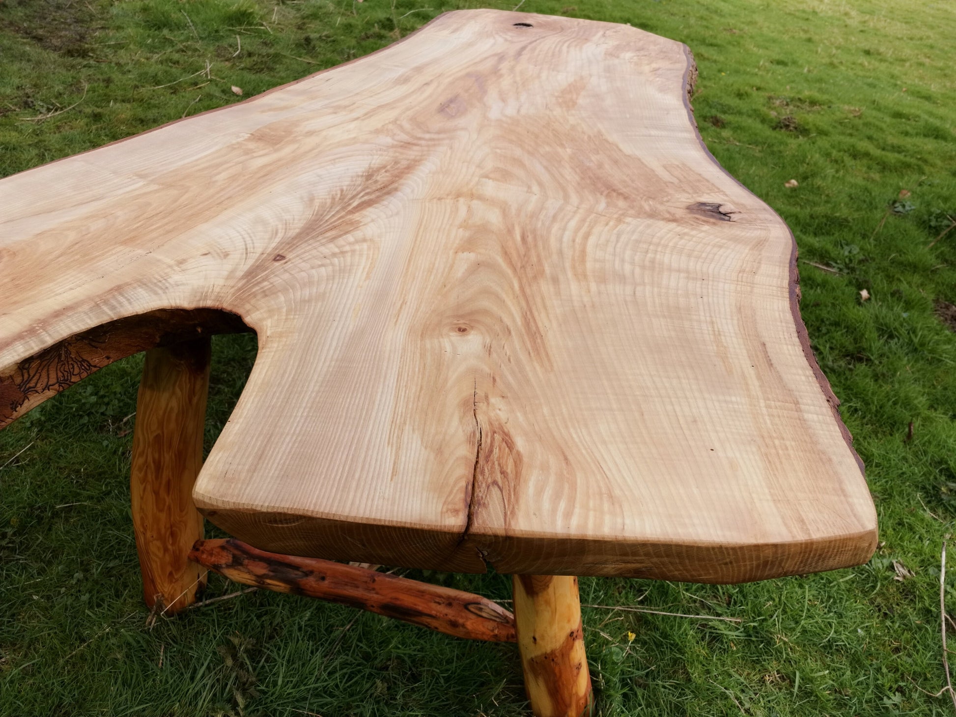 closeup of grain on wooden tabletop