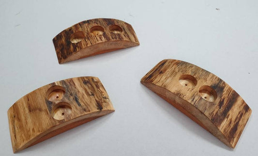 three nevvie tea light holders without tea lights