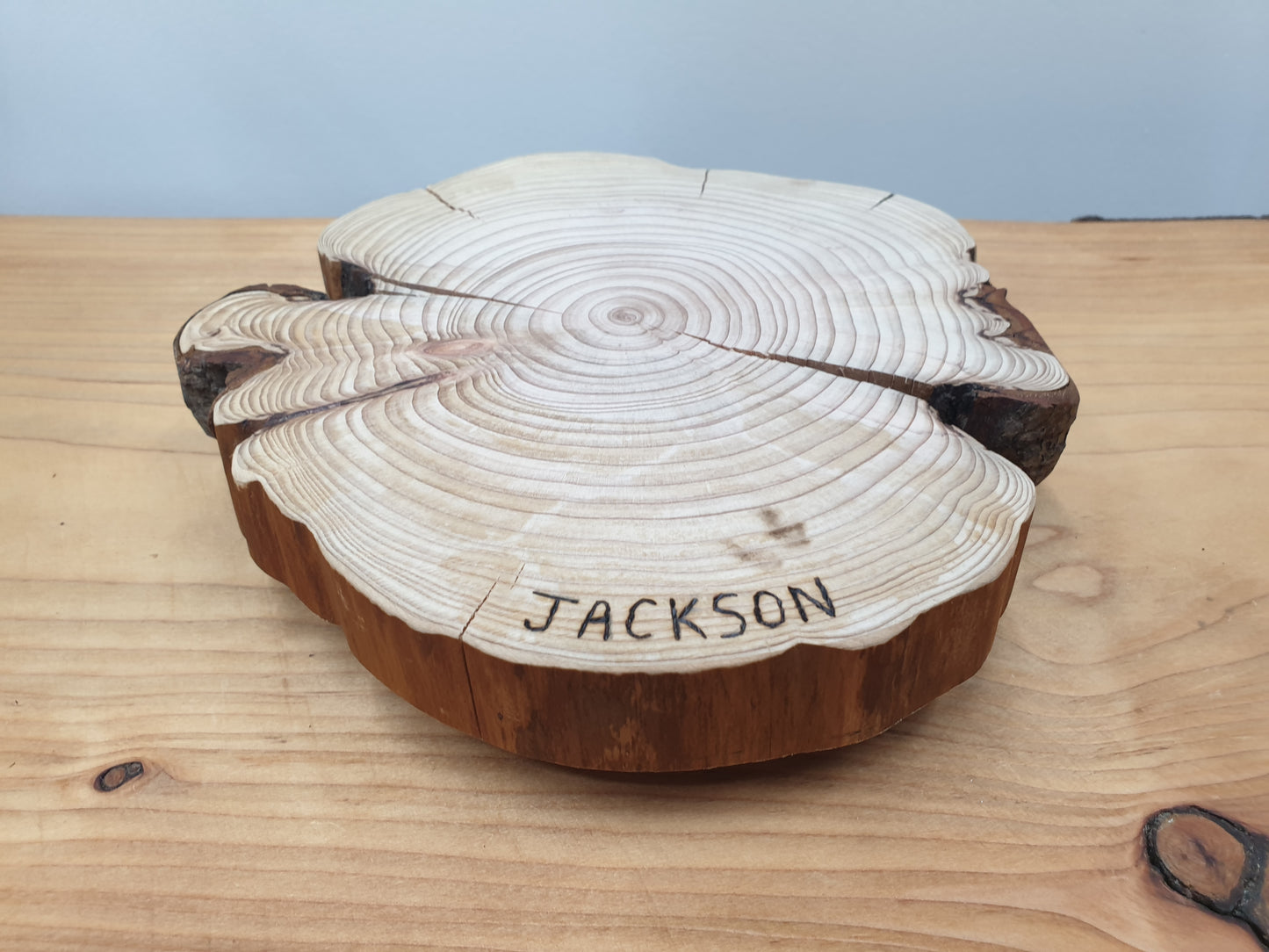 Unique Wooden Log Ring Table Centrepieces With Raised Feet