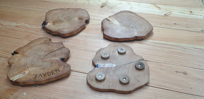 Unique Wooden Log Ring Table Centrepieces With Raised Feet