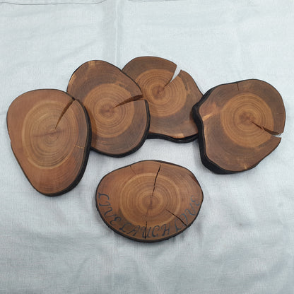 Wild Cherry Log Slices/Wooden Coasters