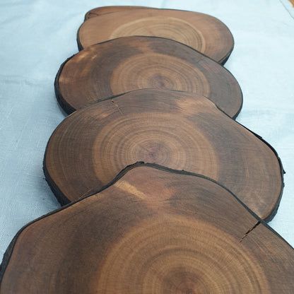 Wild Cherry Log Slices/Wooden Coasters