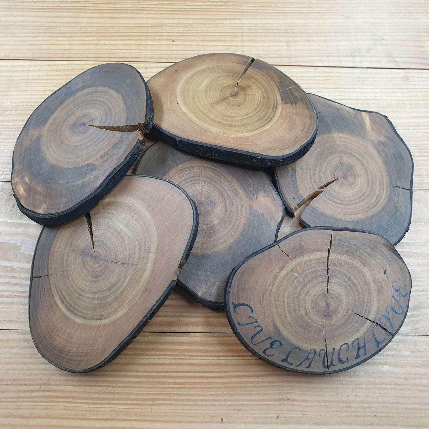 Wild Cherry Log Slices/Wooden Coasters