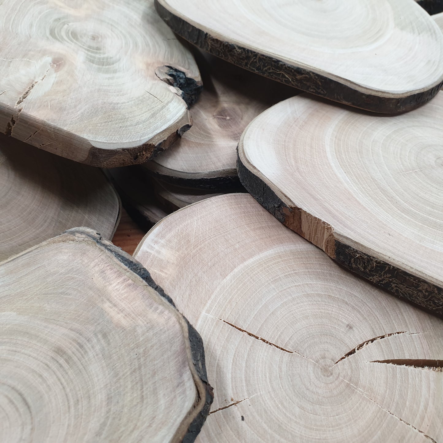 Wild Cherry Log Slices/Wooden Coasters
