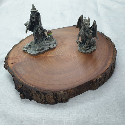 Live Edge Elm Place-mat/Table Centrepiece/Plant Stand