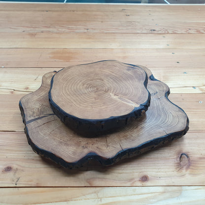 Unique Wooden Log Ring Table Centrepieces With Raised Feet